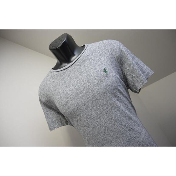 Polo Ralph Lauren Tee Shirt Gray Custom Fit Short Sleeve Mens Size Large - Picture 1 of 9